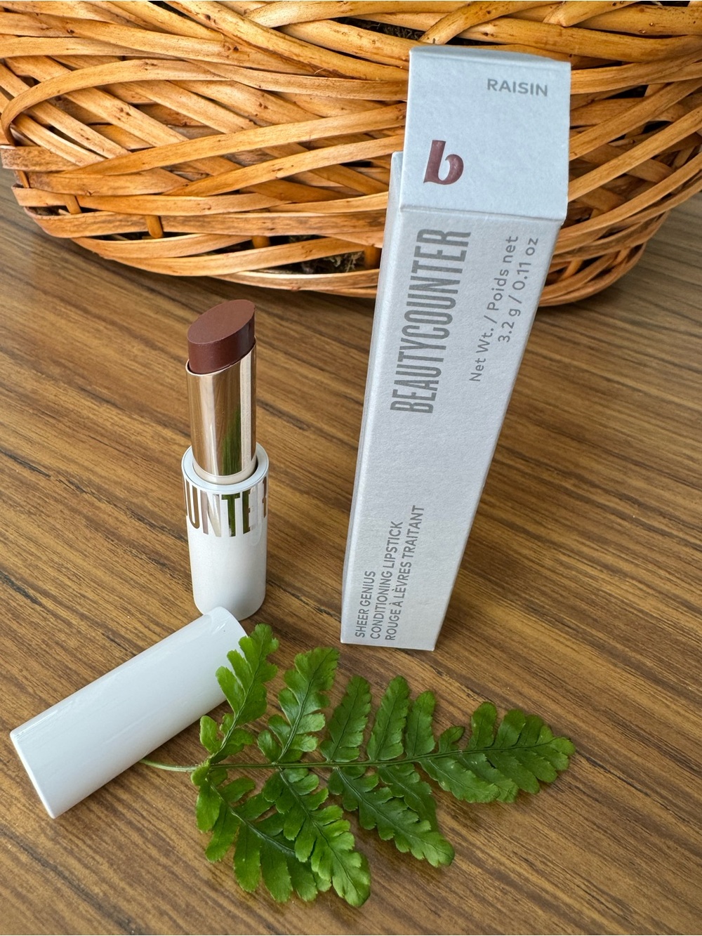 Beautycounter | Sheer Genius Conditioning Lipstick | Raisin | 3.2 g/.11 oz | NIB